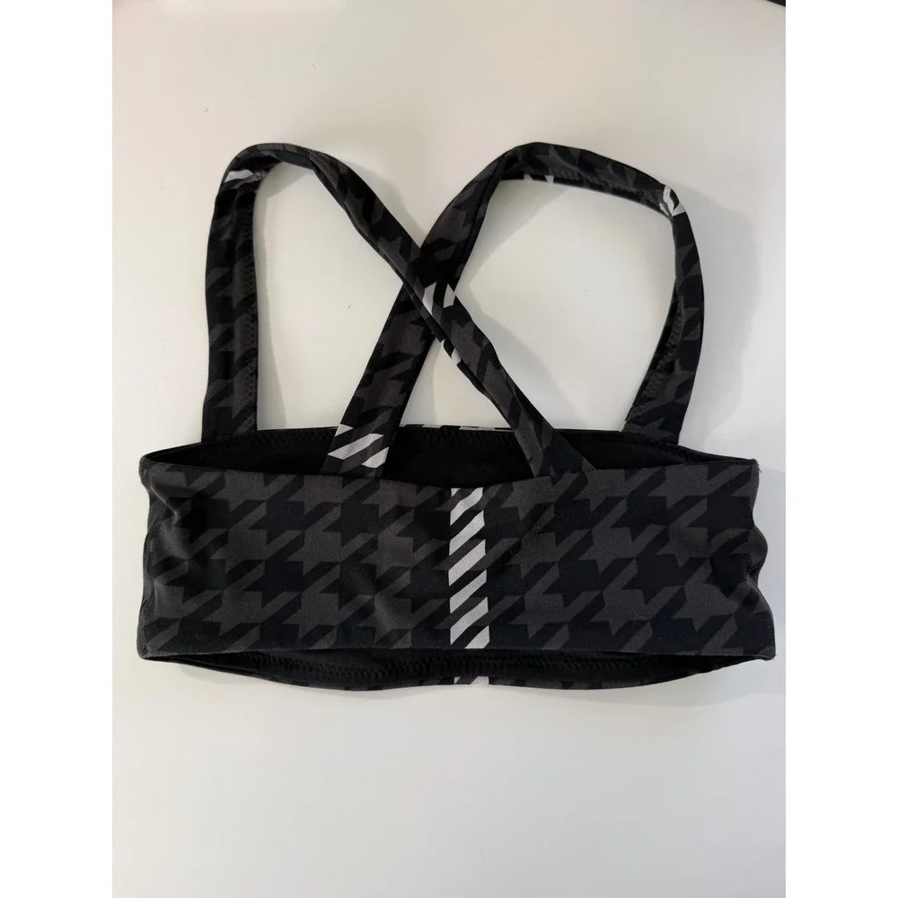 OFFLINE‎ by Aerie Womens Houndstooth Patterned Activewear Sports Bra XS NWOT